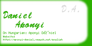 daniel aponyi business card